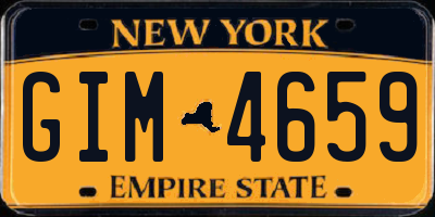 NY license plate GIM4659