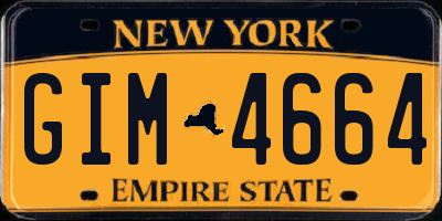NY license plate GIM4664