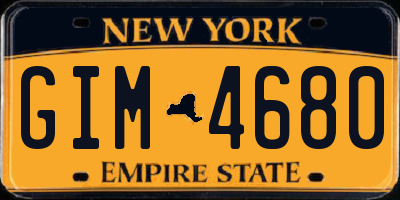 NY license plate GIM4680