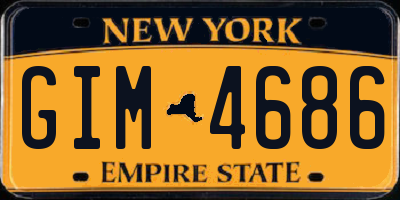 NY license plate GIM4686