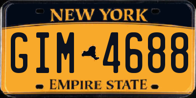 NY license plate GIM4688