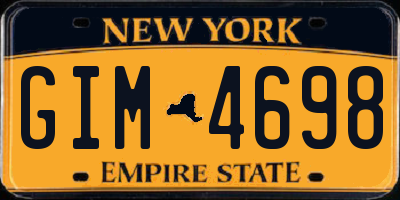 NY license plate GIM4698