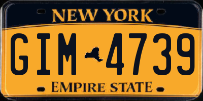 NY license plate GIM4739