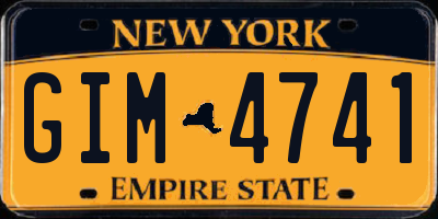 NY license plate GIM4741