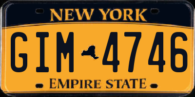 NY license plate GIM4746
