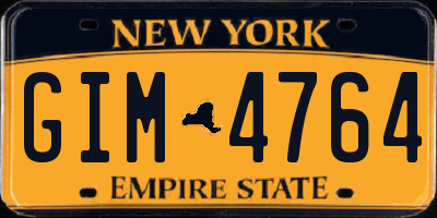 NY license plate GIM4764