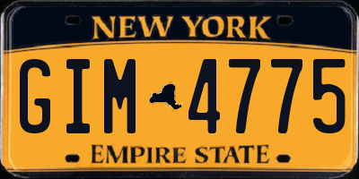 NY license plate GIM4775
