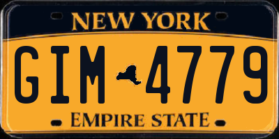 NY license plate GIM4779