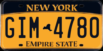 NY license plate GIM4780