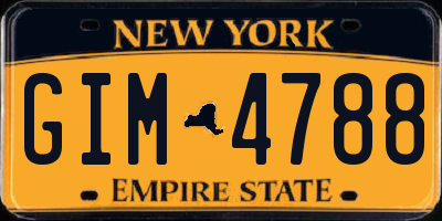 NY license plate GIM4788