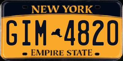 NY license plate GIM4820