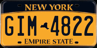 NY license plate GIM4822