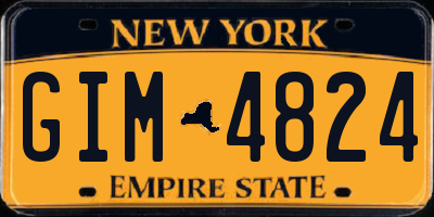 NY license plate GIM4824