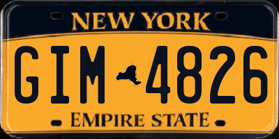 NY license plate GIM4826