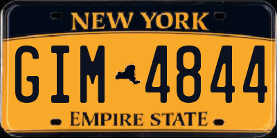 NY license plate GIM4844