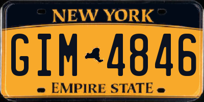 NY license plate GIM4846