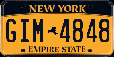 NY license plate GIM4848