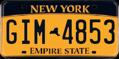 NY license plate GIM4853