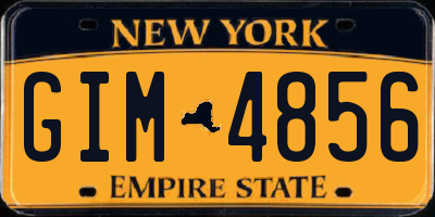 NY license plate GIM4856