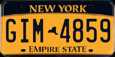 NY license plate GIM4859