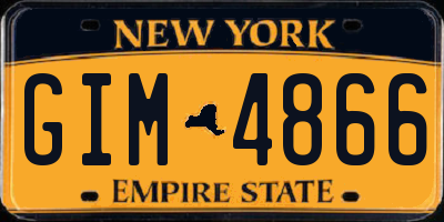 NY license plate GIM4866