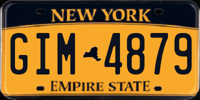 NY license plate GIM4879