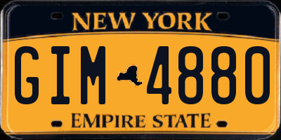 NY license plate GIM4880