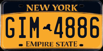NY license plate GIM4886