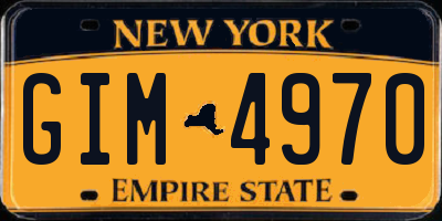 NY license plate GIM4970