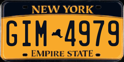NY license plate GIM4979