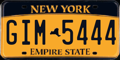 NY license plate GIM5444