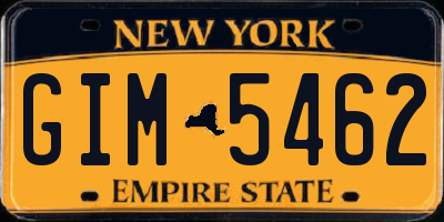 NY license plate GIM5462
