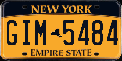 NY license plate GIM5484