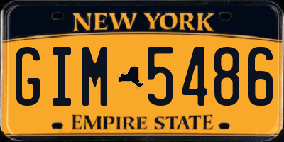 NY license plate GIM5486