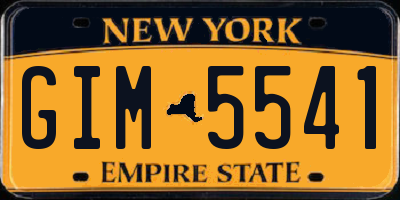 NY license plate GIM5541
