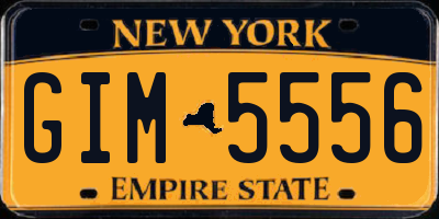 NY license plate GIM5556