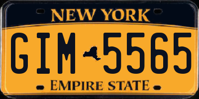 NY license plate GIM5565