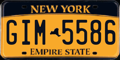 NY license plate GIM5586
