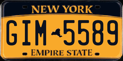 NY license plate GIM5589