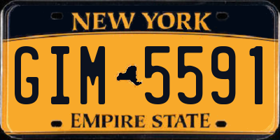 NY license plate GIM5591
