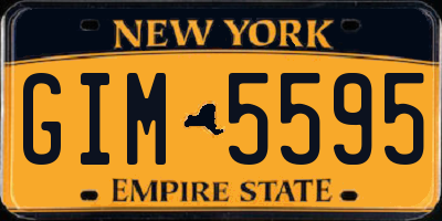 NY license plate GIM5595