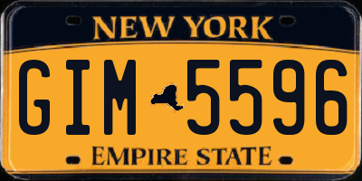 NY license plate GIM5596