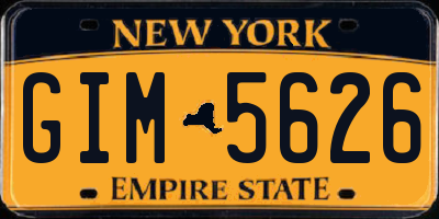 NY license plate GIM5626