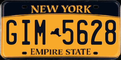 NY license plate GIM5628