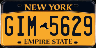 NY license plate GIM5629
