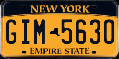 NY license plate GIM5630