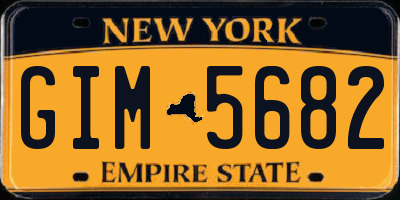 NY license plate GIM5682