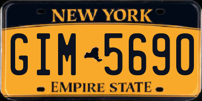 NY license plate GIM5690