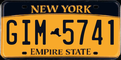 NY license plate GIM5741