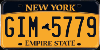 NY license plate GIM5779